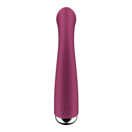 Вібратор з ротацією Satisfyer Spinning G-Spot 1 Red, плоский майданчик для стимуляції точки G - - фото №4