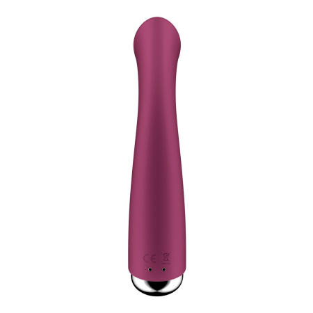Вібратор з ротацією Satisfyer Spinning G-Spot 1 Red, плоский майданчик для стимуляції точки G №4