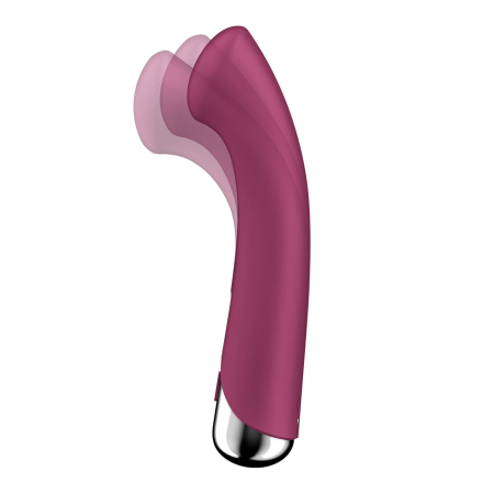 Вібратор з ротацією Satisfyer Spinning G-Spot 1 Red, плоский майданчик для стимуляції точки G №2