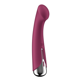 Вібратор з ротацією Satisfyer Spinning G-Spot 1 Red, плоский майданчик для стимуляції точки G - - фото №5