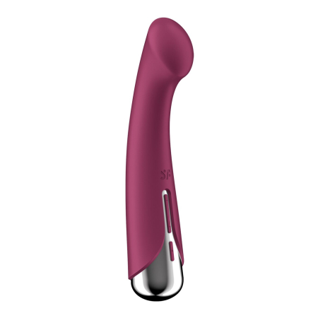 Вібратор з ротацією Satisfyer Spinning G-Spot 1 Red, плоский майданчик для стимуляції точки G №5