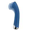 Вібратор з ротацією Satisfyer Spinning G-Spot 1 Blue, плоский майданчик для стимуляції точки G - фото №2