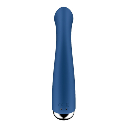 Вібратор з ротацією Satisfyer Spinning G-Spot 1 Blue, плоский майданчик для стимуляції точки G - - фото №4