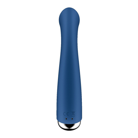 Вібратор з ротацією Satisfyer Spinning G-Spot 1 Blue, плоский майданчик для стимуляції точки G №4