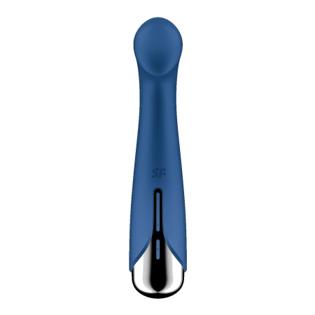 Вібратор з ротацією Satisfyer Spinning G-Spot 1 Blue, плоский майданчик для стимуляції точки G №6