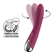 Вібратор точки G з обертанням Satisfyer Spinning Vibe 1 Red, 2 мотори - фото №1