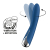 Вібратор точки G з обертанням Satisfyer Spinning Vibe 1 Blue, 2 мотори - фото
