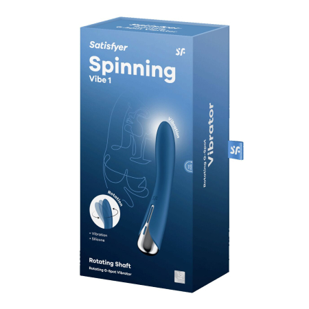 Вібратор точки G з обертанням Satisfyer Spinning Vibe 1 Blue, 2 мотори - фото №8