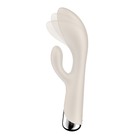Вібратор-кролик з ротацією Satisfyer Spinning Rabbit 1 Beige, 3 мотори №2