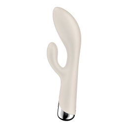 Вібратор-кролик з ротацією Satisfyer Spinning Rabbit 1 Beige, 3 мотори - - фото №3