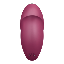 Вібростимулятор-пульсатор Satisfyer Tap & Climax 1 Red, ефект постукування пальцем, 2 мотори - - фото №6