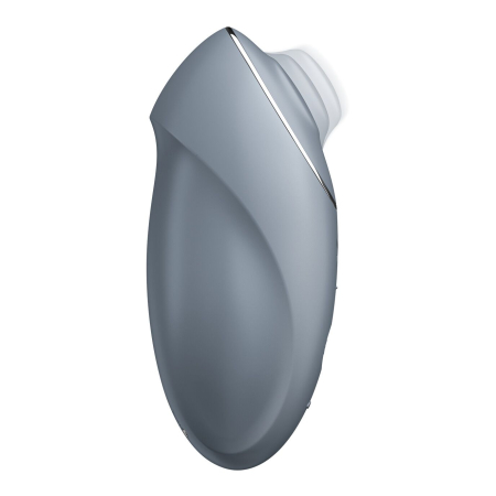 Вібростимулятор-пульсатор Satisfyer Tap & Climax 1 Bluegrey, ефект постукування пальцем, 2 мотори - фото №2