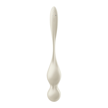 Вагінальні смарт-кульки з вібрацією Satisfyer Love Birds 1 Connect App White, 78 г №3