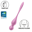 Вагінальні смарт-кульки з вібрацією Satisfyer Love Birds 1 Connect App Pink, 78 г - фото №1