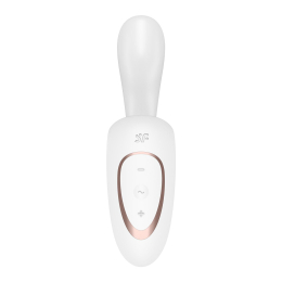 Вагінально-кліторальний вібратор Satisfyer G for Goddess 1 White, 2 мотори - - фото №4