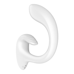 Вагінально-кліторальний вібратор Satisfyer G for Goddess 1 White, 2 мотори - - фото №3