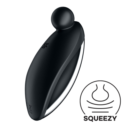 Вібратор для зовнішньої стимуляції Satisfyer Spot On 2 Black, дуже потужний, гнучкий відросток - фото