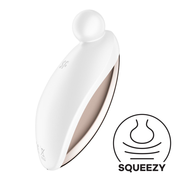 Вібратор для зовнішньої стимуляції Satisfyer Spot On 2 White, дуже потужний, гнучкий відросток - фото