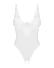 Боді з доступом Obsessive Alissium crotchless teddy, M/L, ліф з м’якою чашкою, високі трусики - фото №3