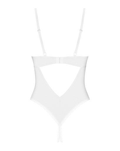 Боді з доступом Obsessive Alissium crotchless teddy, XL/2XL, ліф з м’якою чашкою, високі трусики №4