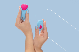 Вібратор у трусики FairyGasm HeartGem blue, на магніті, пульт ДК - - фото №10