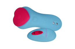 Вібратор у трусики FairyGasm HeartGem blue, на магніті, пульт ДК - - фото №8