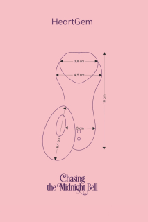 Вібратор у трусики FairyGasm HeartGem violet, на магніті, пульт ДК - - фото №11