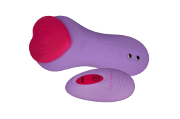 Вібратор у трусики FairyGasm HeartGem violet, на магніті, пульт ДК - - фото №3