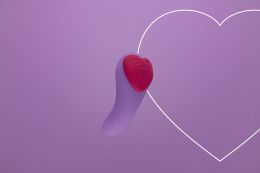 Вібратор у трусики FairyGasm HeartGem violet, на магніті, пульт ДК - - фото №9