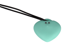 Мінівібратор «Сердечко» FairyGasm PleasureStone green, 9 режимів, на шнурку - - фото №3