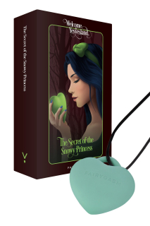 Мінівібратор «Сердечко» FairyGasm PleasureStone green, 9 режимів, на шнурку - фото