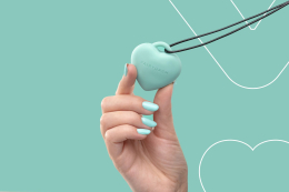 Мінівібратор «Сердечко» FairyGasm PleasureStone green, 9 режимів, на шнурку - - фото №6