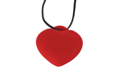 Мінівібратор «Сердечко» FairyGasm PleasureStone red, 9 режимів, на шнурку - №2