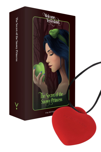 Мінівібратор «Сердечко» FairyGasm PleasureStone red, 9 режимів, на шнурку - фото