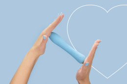 Вібратор з підігрівом FairyGasm WowGenie blue, підігрів до 42 °C - - фото №7