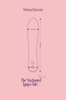 Вібратор з підігрівом FairyGasm WowGenie blue, підігрів до 42 °C - - фото №8