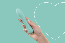 Вібратор з підігрівом FairyGasm WowGenie green, підігрів до 42 °C - - фото №7