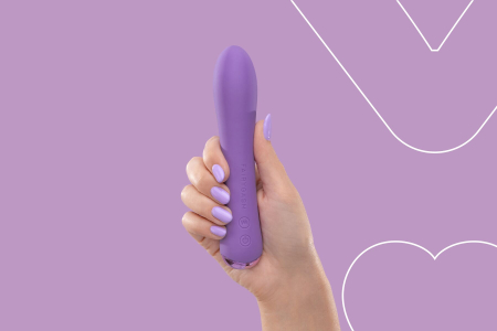 Вібратор з підігрівом FairyGasm WowGenie violet, підігрів до 42 °C №7