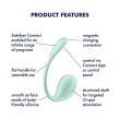 Смарт-віброяйце Satisfyer Smooth Petal Connect App Mint - фото №7