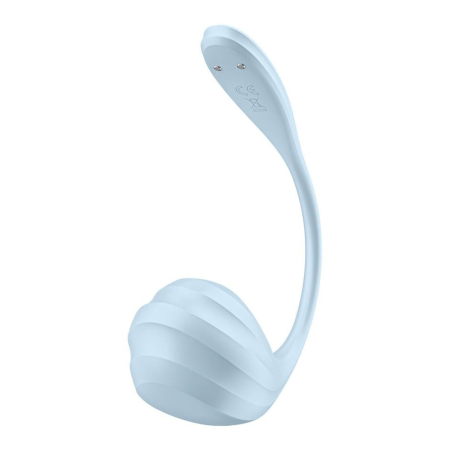 Смарт-віброяйце Satisfyer Smooth Petal Connect App Light Blue - фото №4