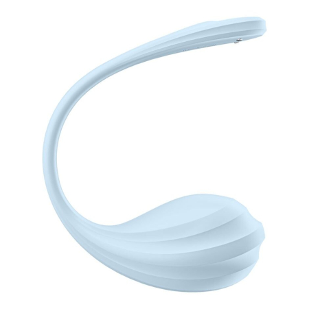 Смарт-віброяйце Satisfyer Smooth Petal Connect App Light Blue - фото №6
