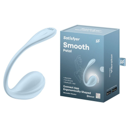 Смарт-віброяйце Satisfyer Smooth Petal Connect App Light Blue - - фото №8