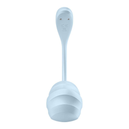 Смарт-віброяйце Satisfyer Smooth Petal Connect App Light Blue - - фото №3
