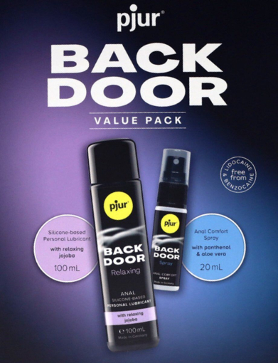 Подарунковий набор pjur BACK DOOR Value Pack: силіконова змазка 100 мл та розслаблювальний спрей 20 №4