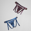 Трусики для страпона Strap-On-Me Leatherette Harness Generous - One Size - Blue Трусики для страпона Strap-On-Me Leatherette Harness Generous - One Size - Blue №5