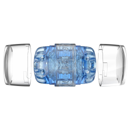 Мастурбатор Fleshlight Quickshot Turbo Blue Ice, компактний, чудово для пар і мінету - - фото №5