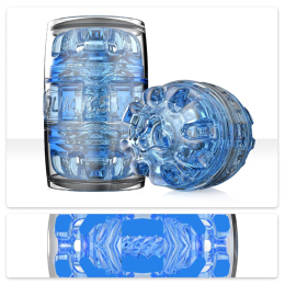 Мастурбатор Fleshlight Quickshot Turbo Blue Ice, компактний, чудово для пар і мінету - фото