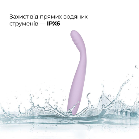 Тонкий смарт-вібратор точки G Svakom Cici 2 Lilac, підігрів до 38 °C №8