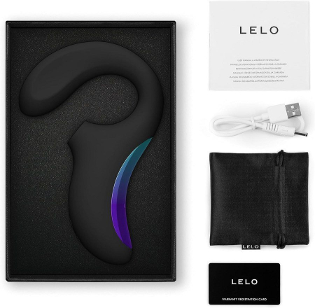 Кліторально-вагінальний звуковий стимулятор LELO Enigma WAVE Black, 3 типи стимуляції - фото №5