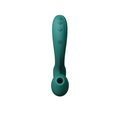 Вібратор-пульсатор з вакуумною насадкою Zalo – Talis G-Spot PulseWave Vibrator Turquoise Green №6